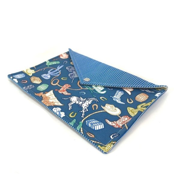 authenticity guaranteed HERMES flat Western Company GM envelope case - Picture 4 of 16